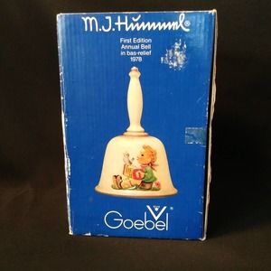 Vintage Hummel First Edition 1978 Annual Bell in Bas Releif